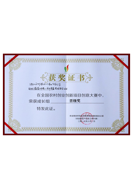 全國農(nóng)業(yè)大賽晉級獎